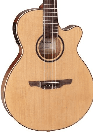 TAKAMINE TSP148NC NS PRO SERIES NYLON THINLINE FX CUTAWAY ACOUSTIC-ELECTRIC GUITAR, CT-3N PREAMP & SEMI-HARD CASE (MADE IN JAPAN) |  TAKAMINE |  ACOUSTIC GUITAR |  Zoso Music
