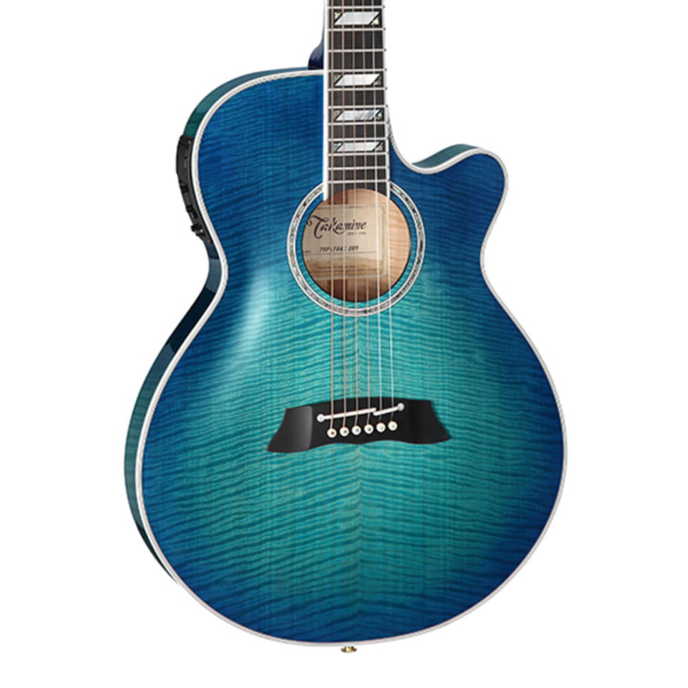 TAKAMINE TSP178AC SBB PRO SERIES THINLINE FX CUTAWAY ACOUSTIC-ELECTRIC GUITAR, CT-3N PREAMP & SEMI-HARD CASE (MADE IN JAPAN)