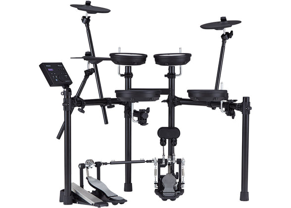 Roland V-Drums TD-07DMK Electronic Drum Set with RH-5 Headphone, Kick Pedal, Throne and Drumsticks