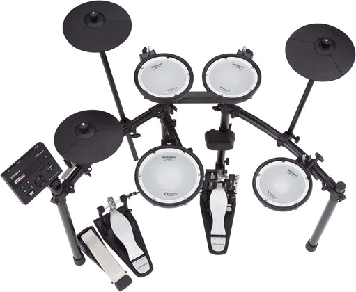 Roland V-Drums TD-07DMK Electronic Drum Set with RH-5 Headphone, Kick Pedal, Throne and Drumsticks