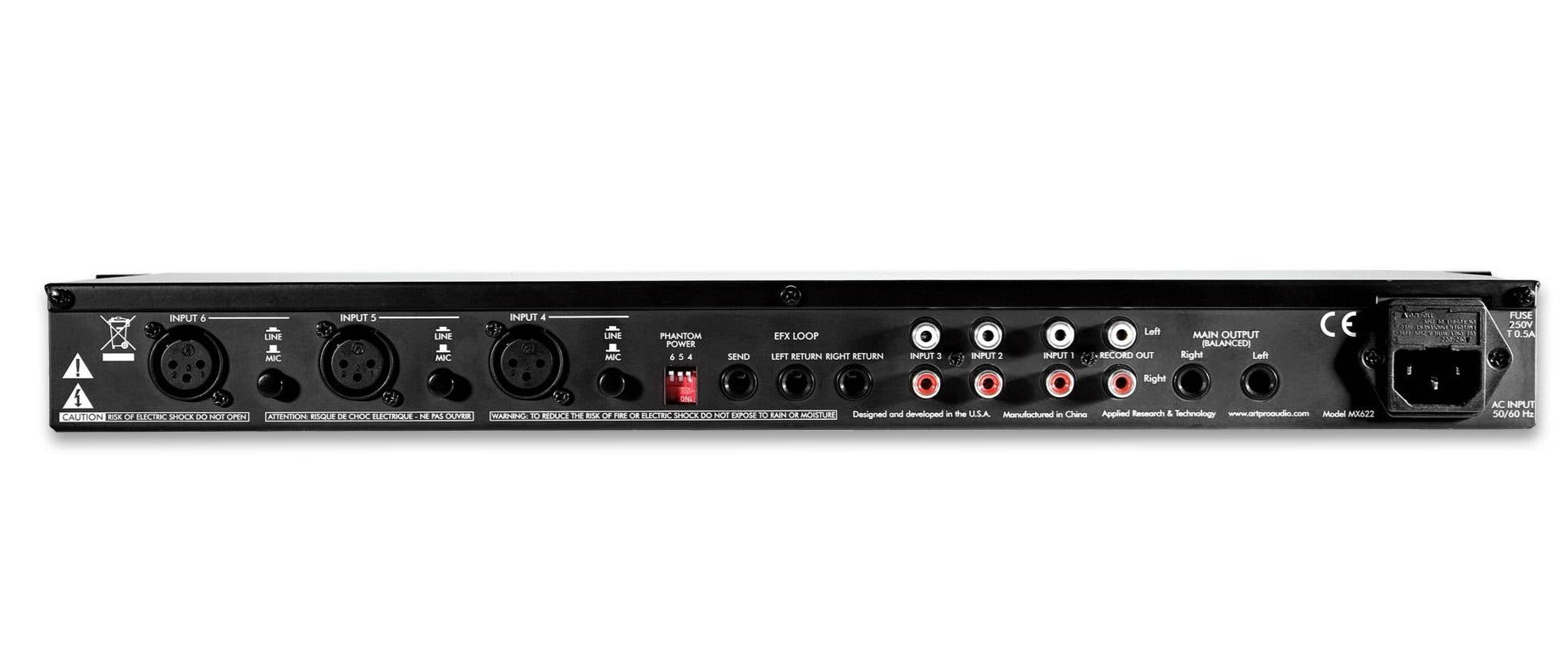 ART MX622 6-channel Rack Mixer