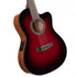 Cort Jade Nylon Classical Guitar EQ With Bag Burgundy Red Burst | CORT , Zoso Music