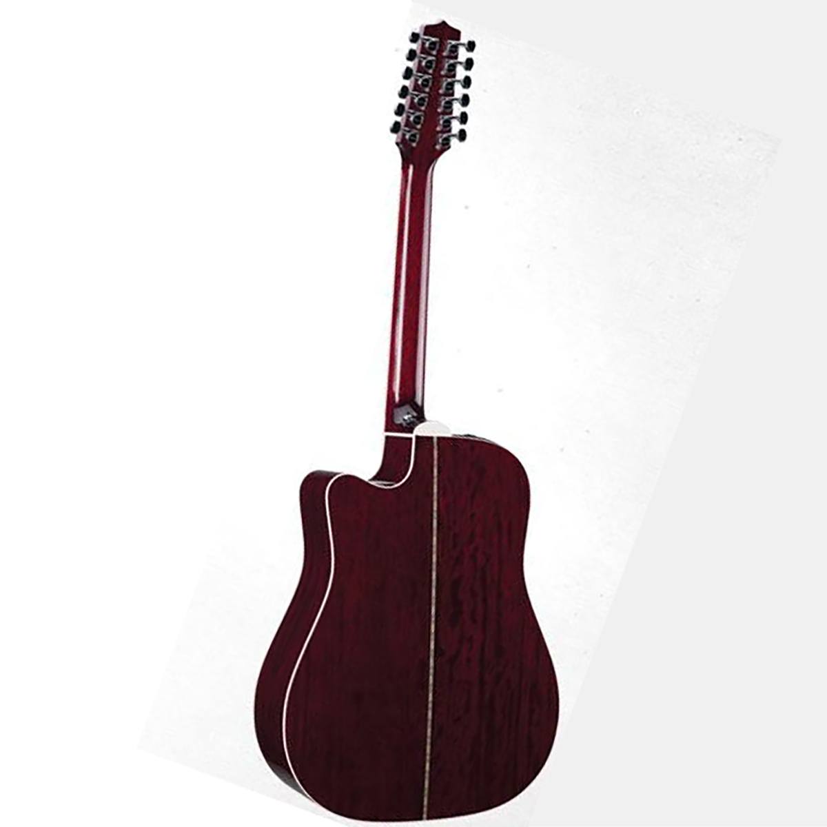 TAKAMINE JJ325SRC-12 JOHN JORGENSON SIGNATURE SERIES 12-STRING DREADNOUGHT CUTAWAY ACOUSTIC-ELECTRIC GUITAR, GLOSS RED STAIN, CT4B II PREAMP & HARD CASE (MADE IN JAPAN)