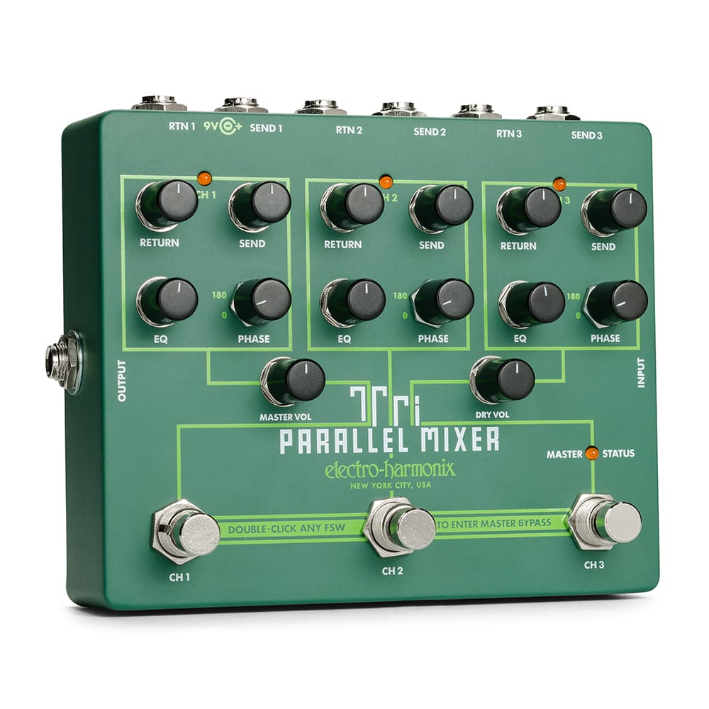 Electro-Harmonix Tri Parallel Mixer Guitar Effects Pedal | ELECTRO-HARMONIX , Zoso Music