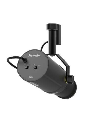SUPERLUX D421 DYNAMIC BROADCAST MICROPHONE, SUPERLUX, MICROPHONE, superlux-microphone-d421, ZOSO MUSIC SDN BHD