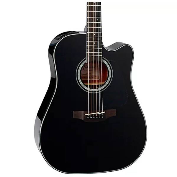 TAKAMINE GD30CE BLK DREADNOUGHT CUTAWAY SOLID SPRUCE TOP ACOUSTIC-ELECTRIC TP4TD EQ