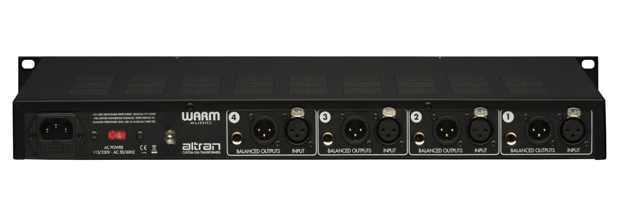 WARM AUDIO WA-412 4-CHANNEL MIC PREAMP WITH DI
