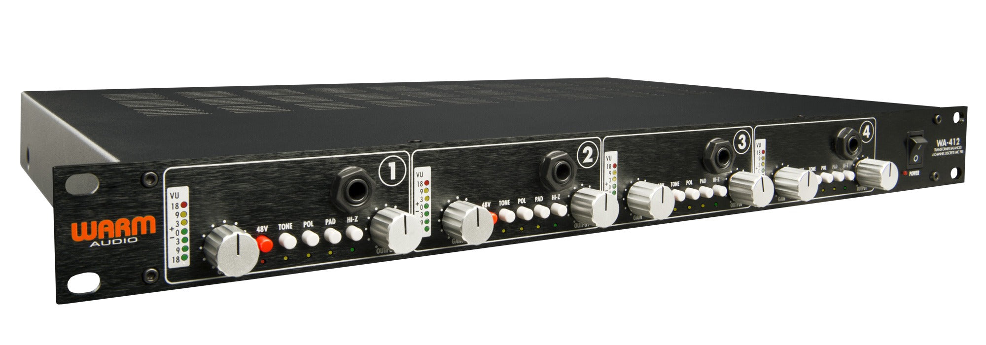 WARM AUDIO WA-412 4-CHANNEL MIC PREAMP WITH DI