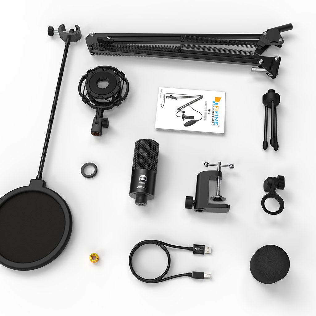 FIFINE T669 USB CONDENSER MICROPHONE KIT, FIFINE, CONDENSER MICROPHONE, fifine-microphone-t669, ZOSO MUSIC SDN BHD