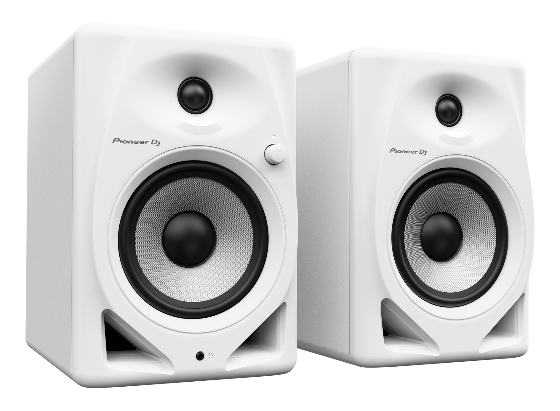 Pioneer DJ DM-50D 5-inch Active Monitor Speaker, White - Pair
