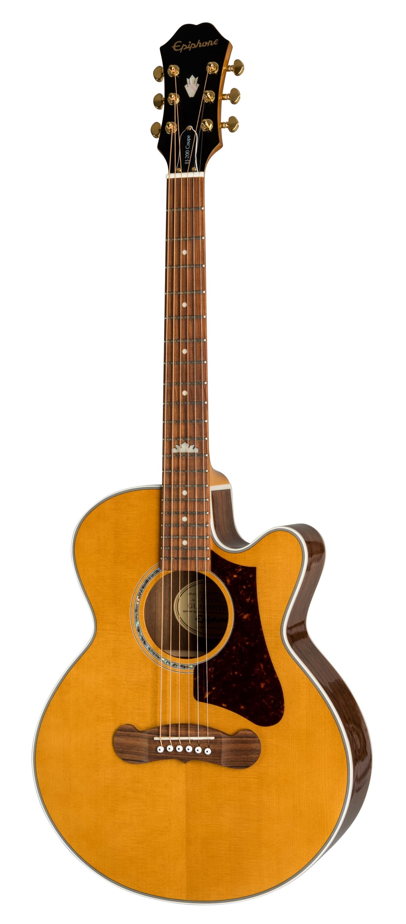 Epiphone EEJPVNGH3 J-200 EC Studio Parlor Acoustic Electric Guitar - Vintage Natural